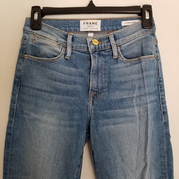 Frame Le High Straight Allowell Crop Ankle Jeans - Picture 6 of 17